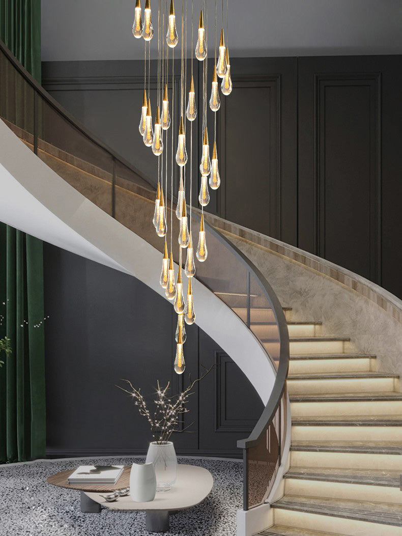 Crystal Raindrop Pendant Light Kimi Lighting