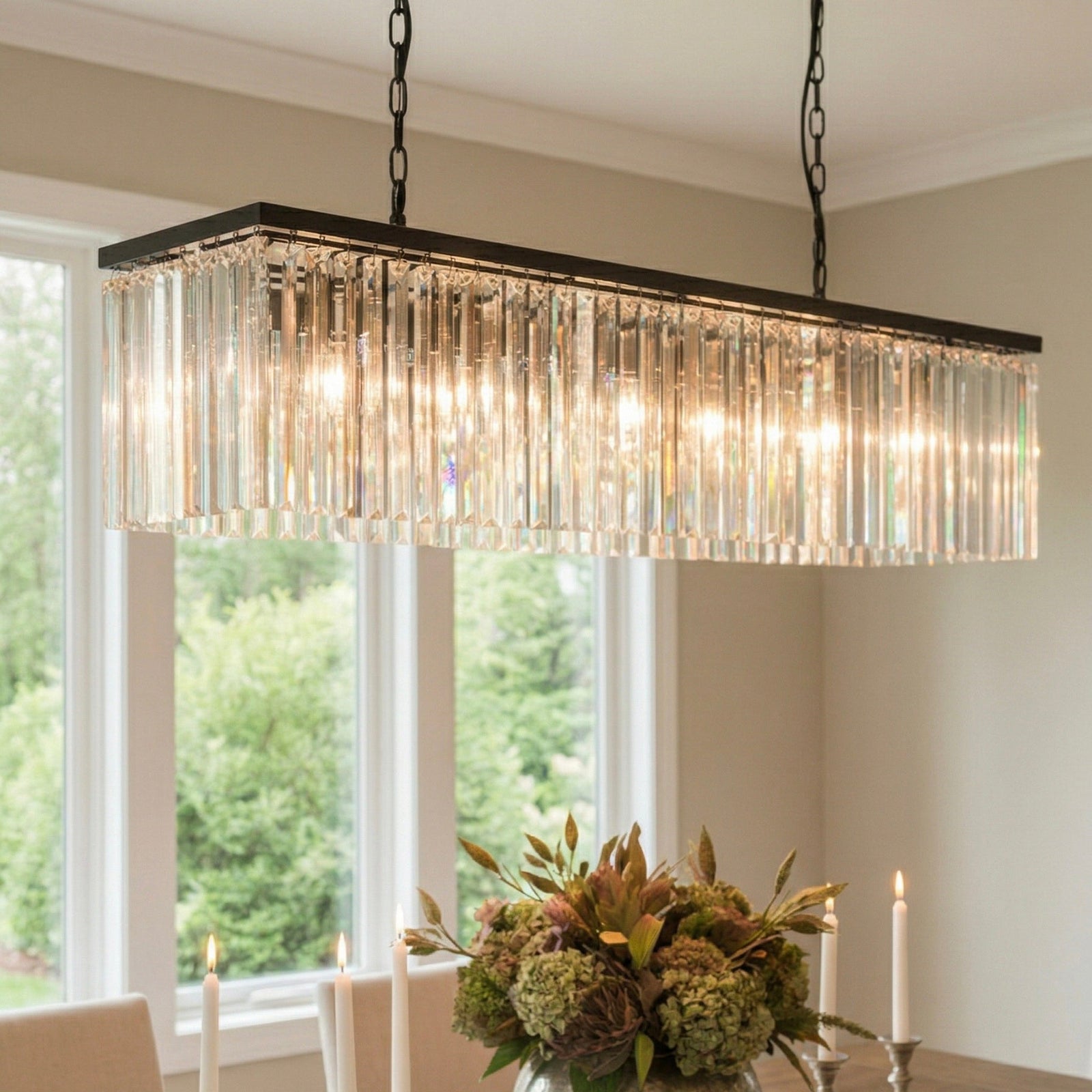 How to Choose the Perfect Rectangular Crystal Chandelier for Your Dining Room