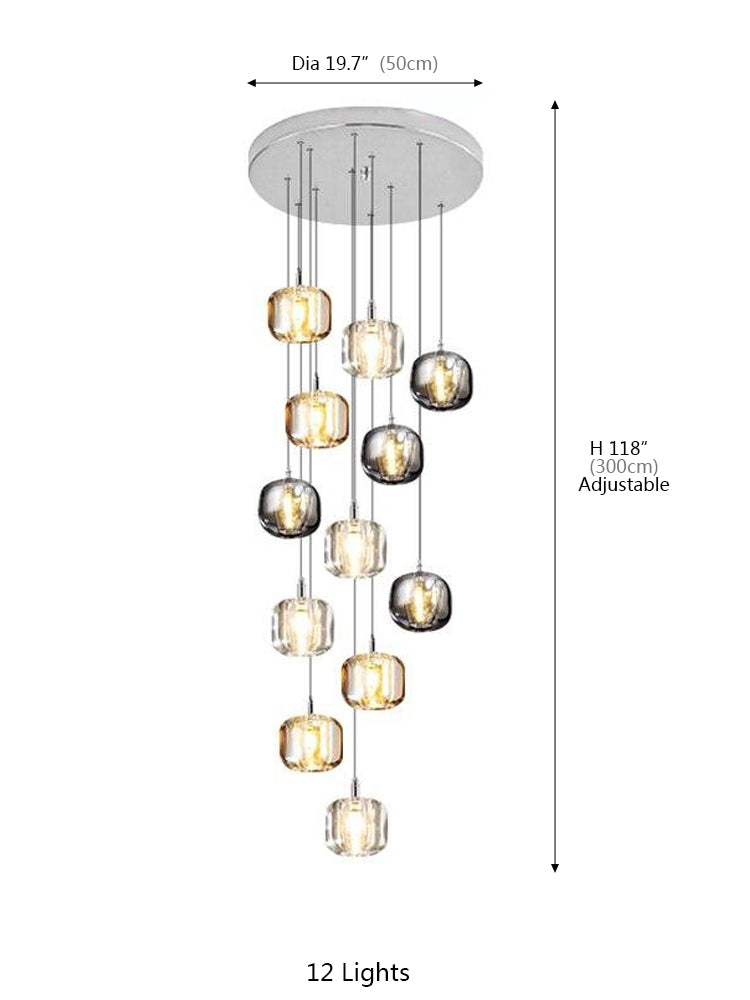 Cubie Suspension Chandelier