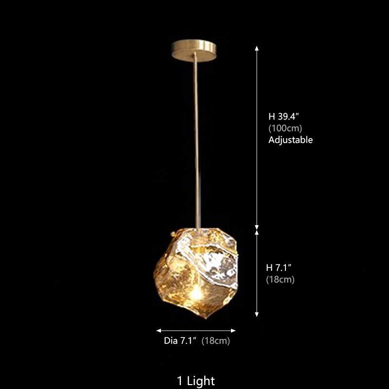 llyria Ice Glass Pendant Light