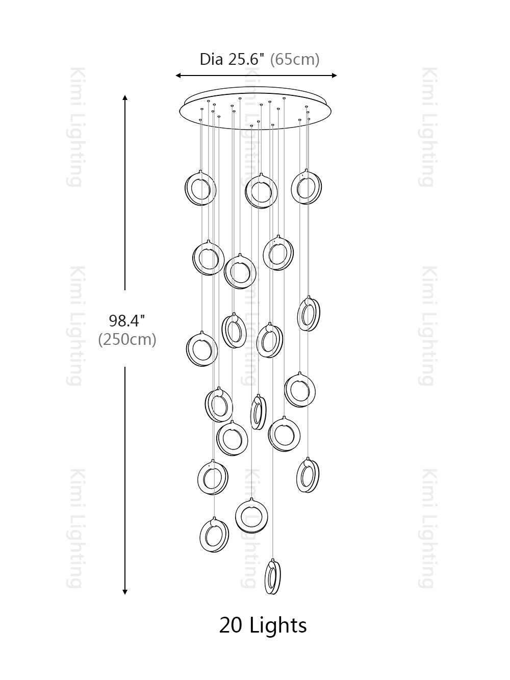Cascade Pendant Light – Kimi Lighting