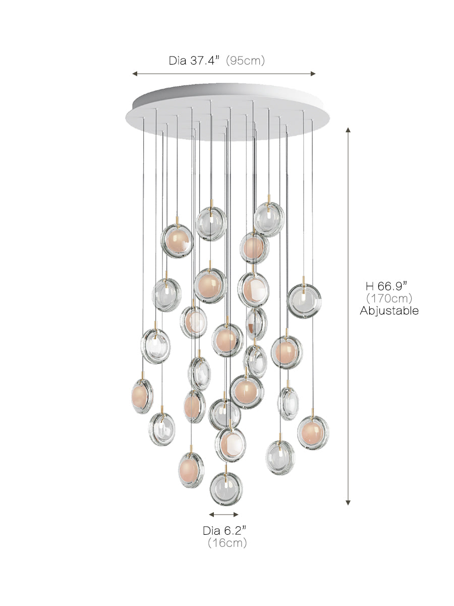 Minimalist Lens Chandelier