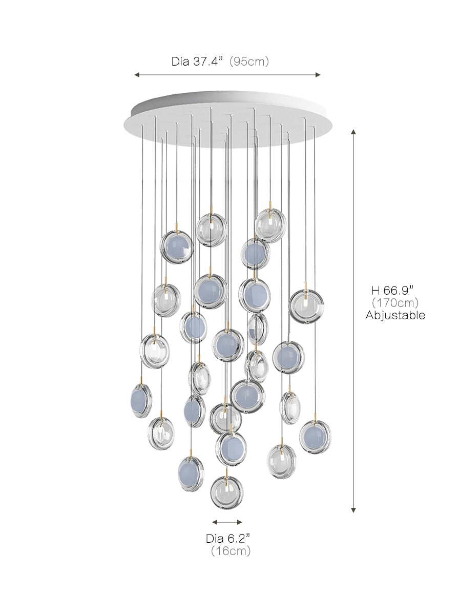 Minimalist Lens Chandelier