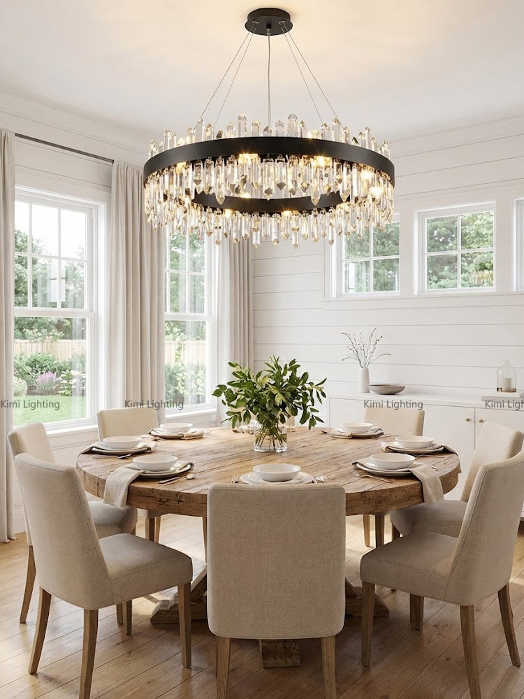 Circle Crystal Chandelier