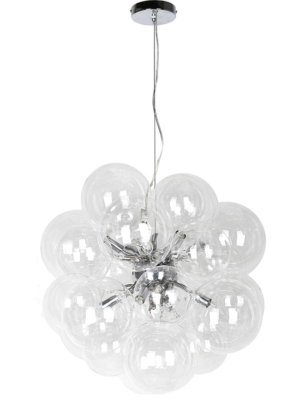 Clean Glass Globe Chandelier