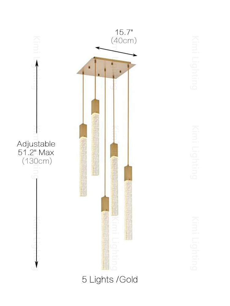 Crystal Linear Pendant Light