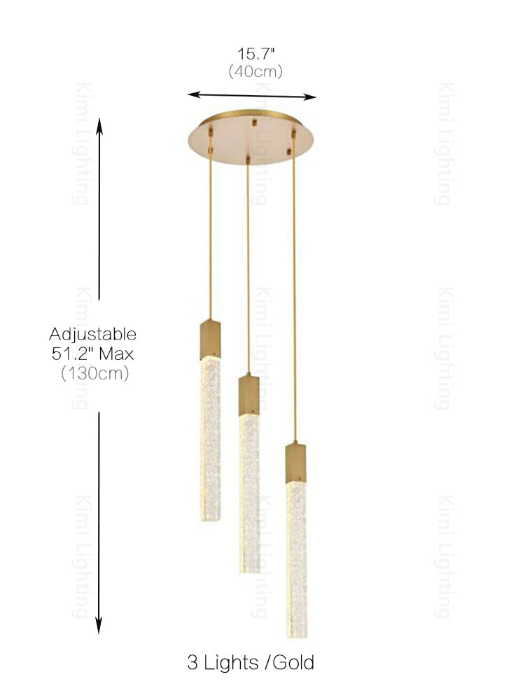 Crystal Linear Pendant Light