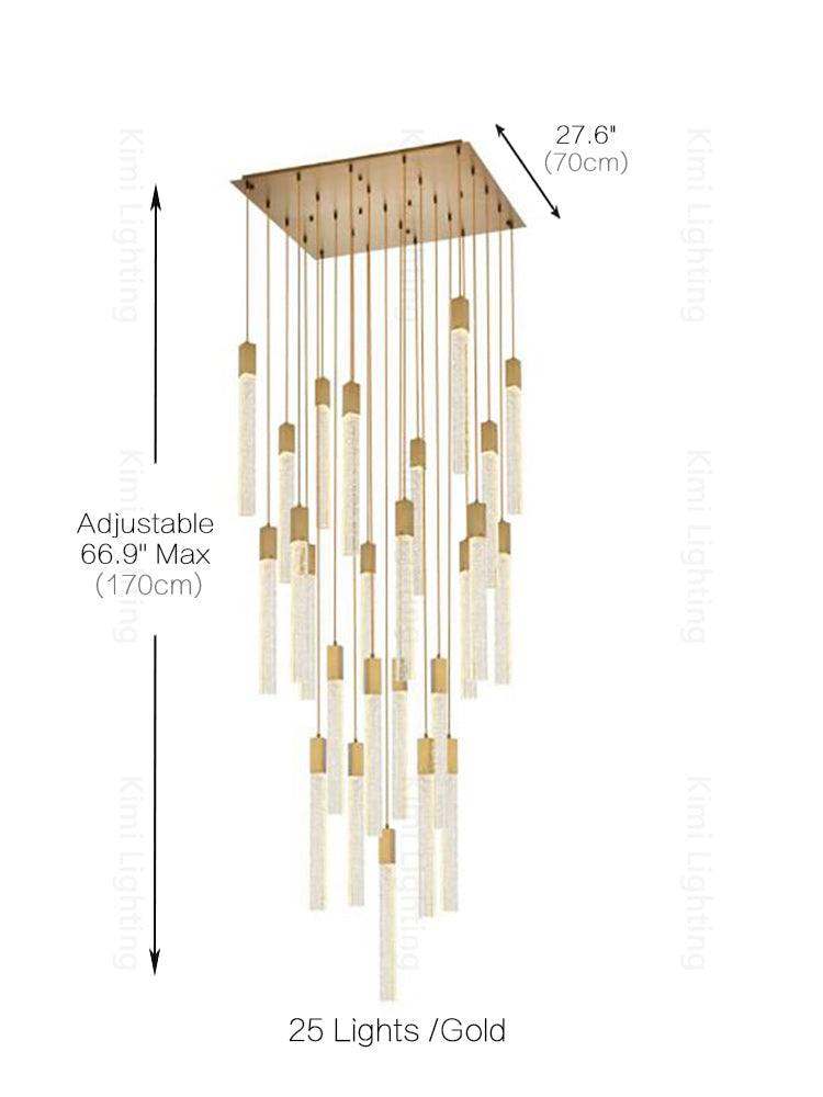 Crystal Linear Pendant Light