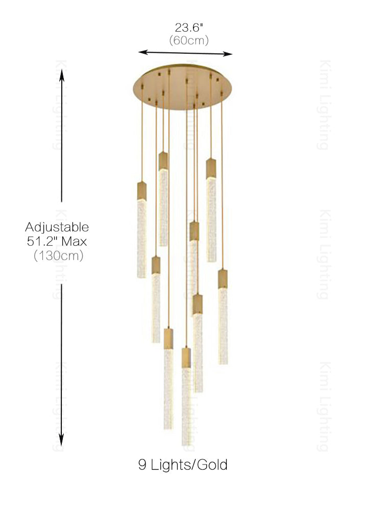 Crystal Linear Pendant Light