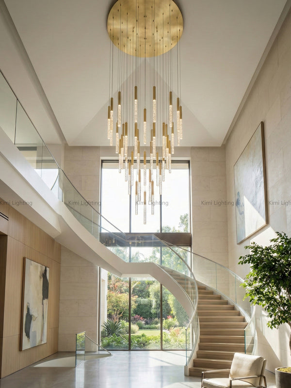Crystal Tube Chandelier