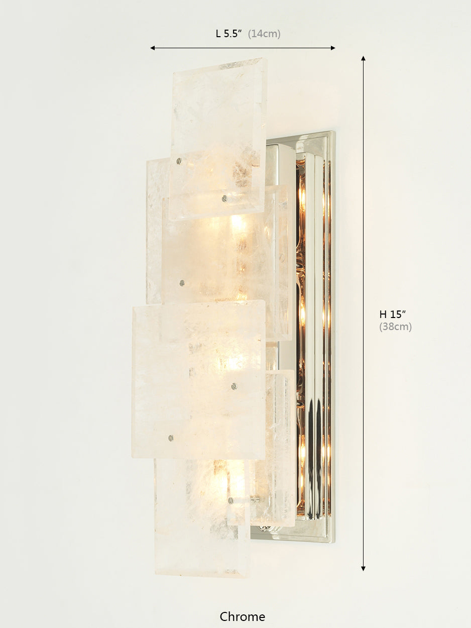 ESTÉREL Collection Matte Crystal Wall Sconce