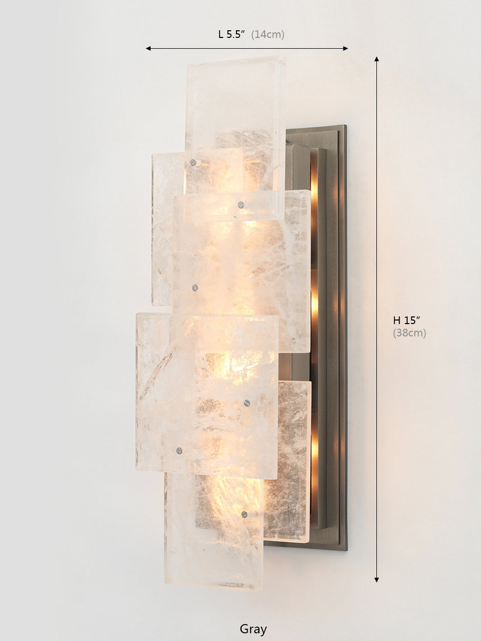 ESTÉREL Collection Matte Crystal Wall Sconce