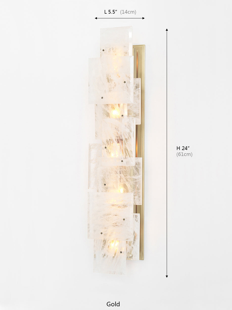 ESTÉREL Collection Matte Crystal Wall Sconce