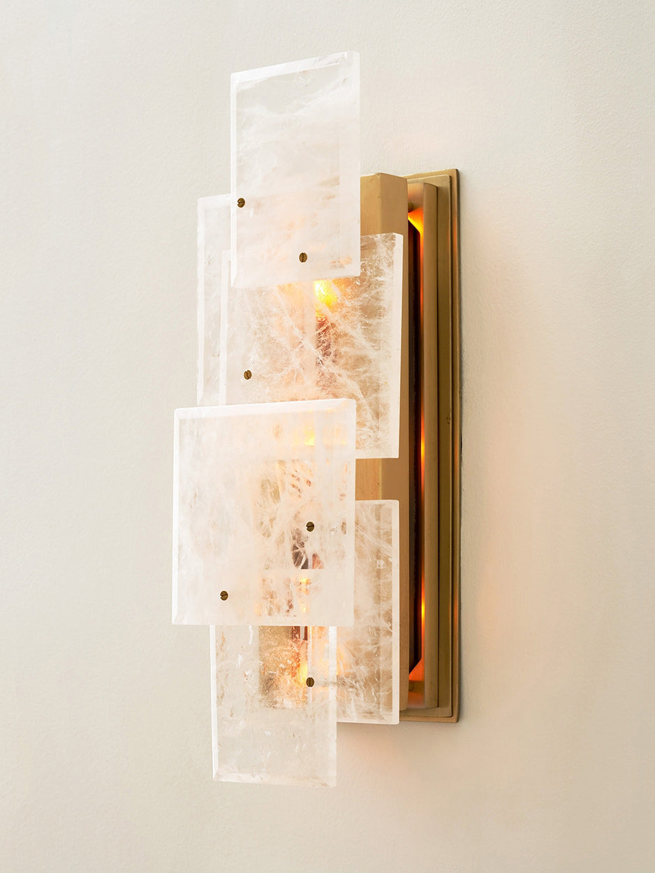 ESTÉREL Collection Matte Crystal Wall Sconce