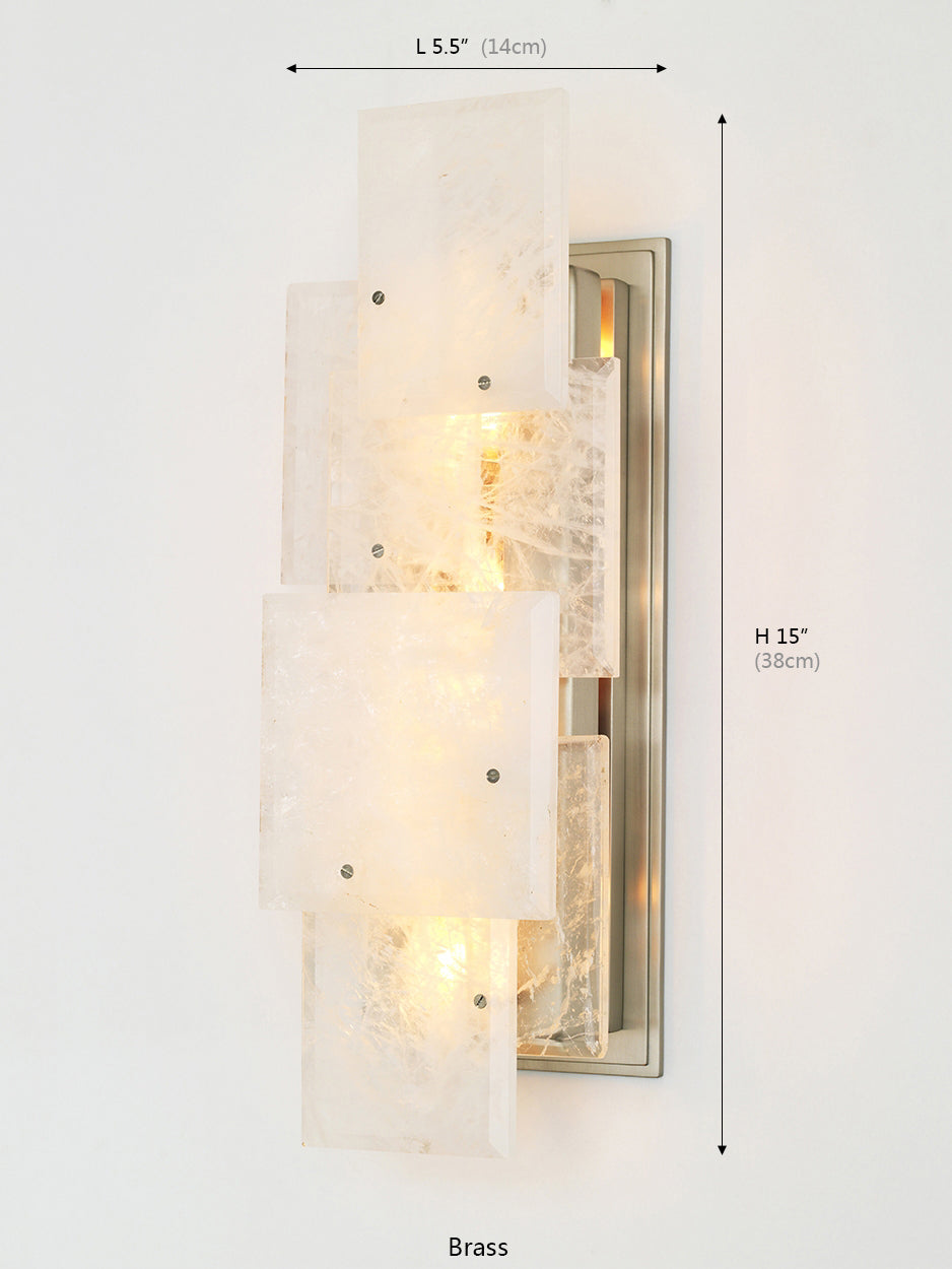 ESTÉREL Collection Matte Crystal Wall Sconce