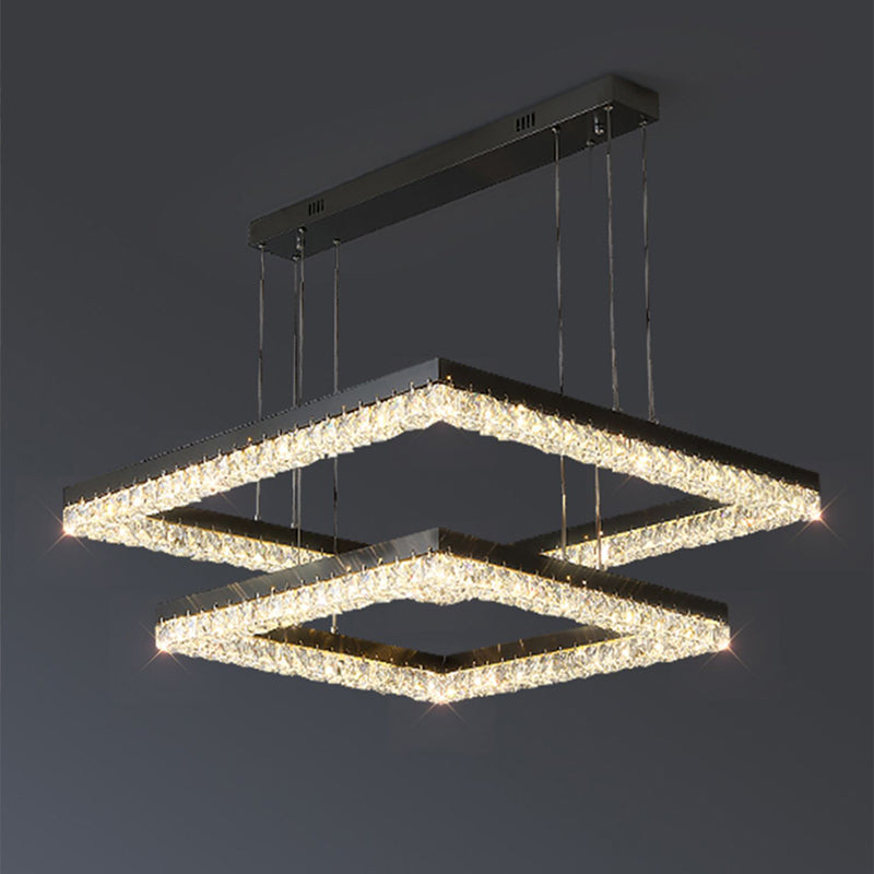 Square Crystal Chandelier