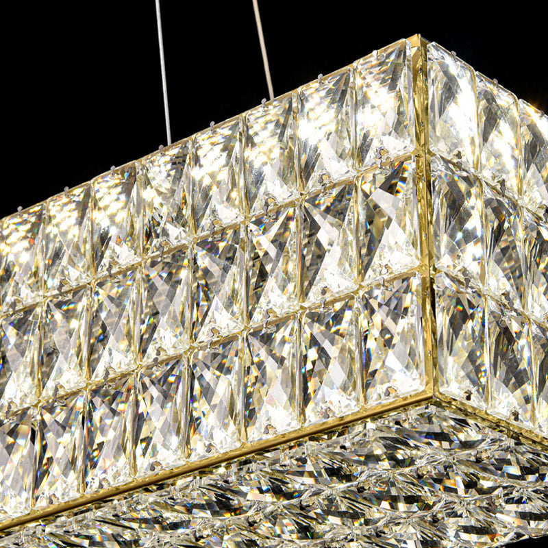 Rectangle Crystal Chandelier – Kimi Lighting