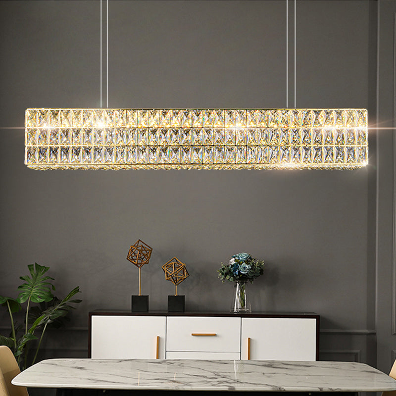 Rectangle Crystal Chandelier – Kimi Lighting
