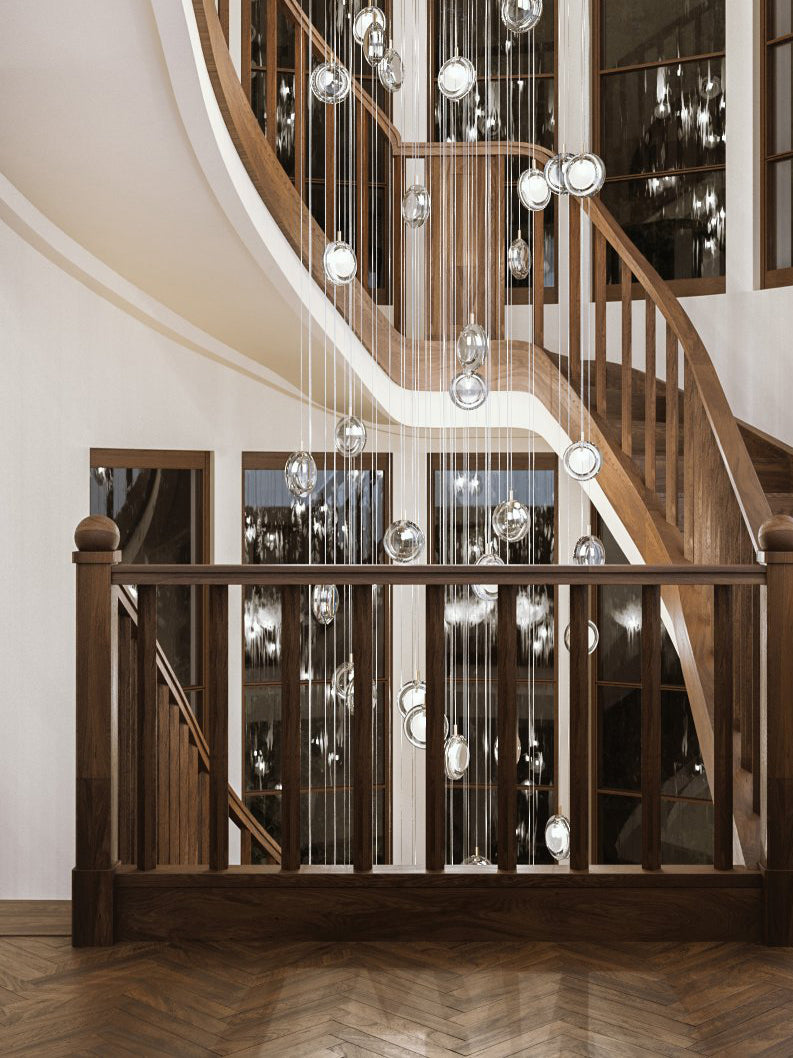 Minimalist Lens Kitchen Island Chandelier