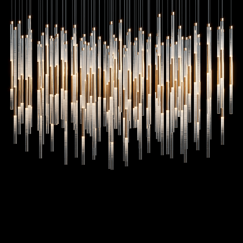 Cylindrical Crystal Chandelier