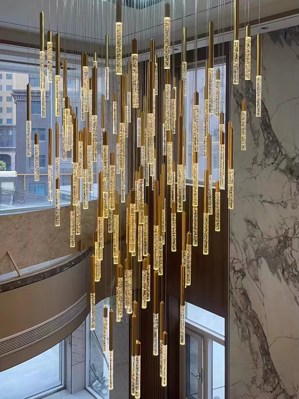 Crystal Tube Chandelier
