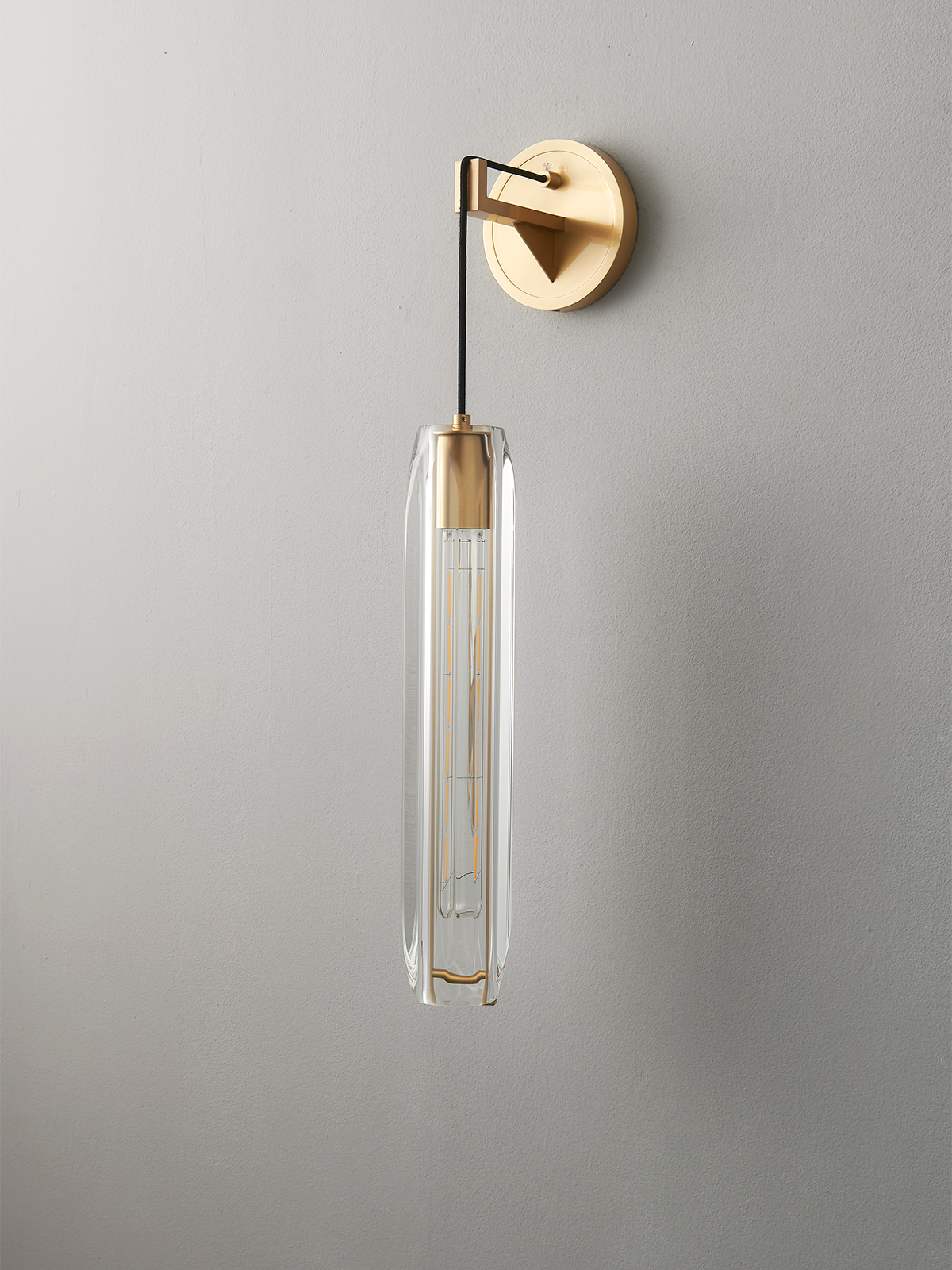 Modern Clear Crystal  Wall Sconce