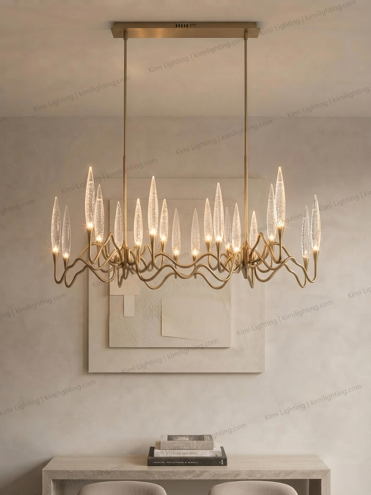 Clear Bubble Glass Chandelier