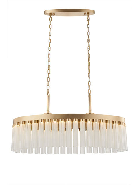 Satin Brass Chandelier