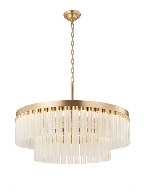 Satin Brass Chandelier