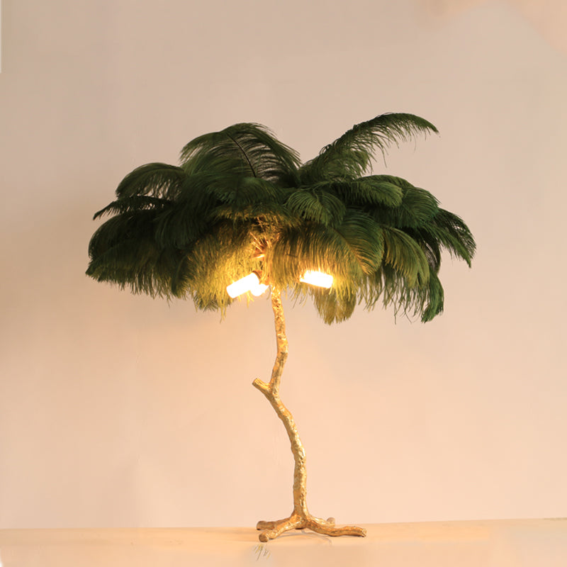 Ostrich-Feather-Table-Lamp-Brass-Palm-Tree-Lamp