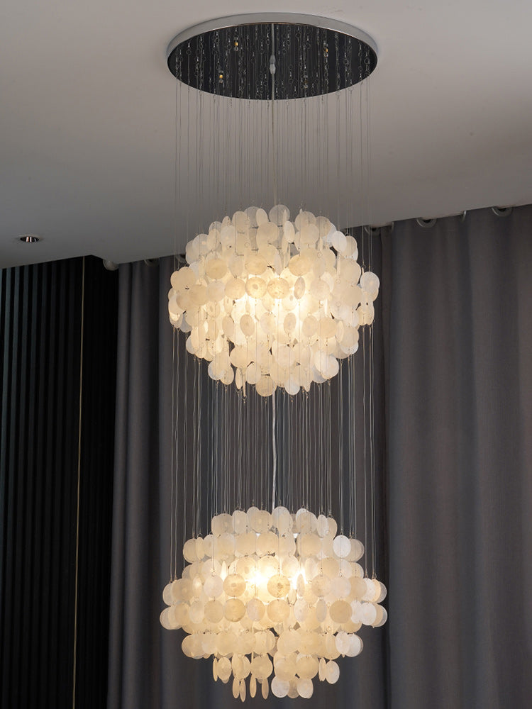 Round Capiz Shell Lighting - A Storied Style