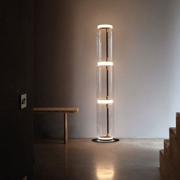 creative-clear-glass-column-floor-lamp