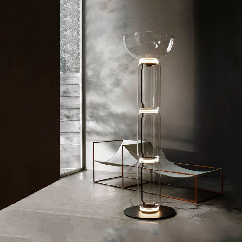 creative-clear-glass-column-floor-lamp